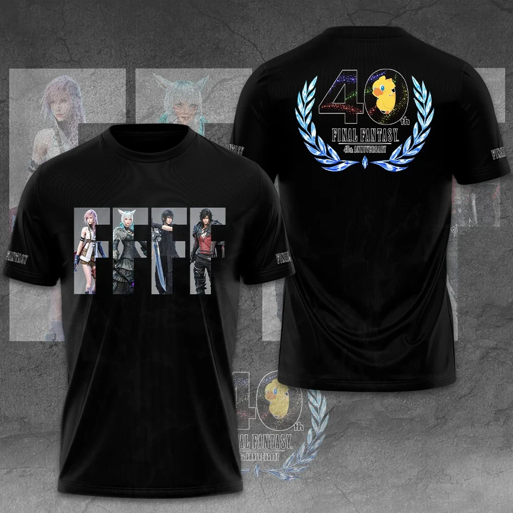 Final Fantasy 40th Anniversary T-Shirt Final Fantasy Merch Retro Video Game Fan Gift