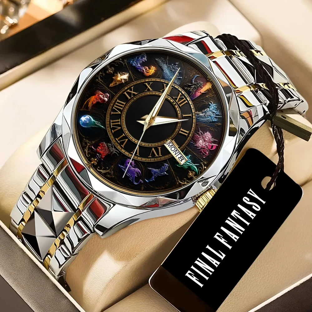 Final Fantasy Alloy Luxury Quartz Watch Final Fantasy Merch Best Gifts For Brothers