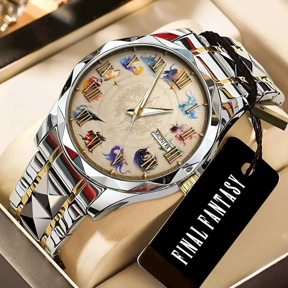 Final Fantasy Alloy Luxury Quartz Watch Final Fantasy Merch Birthday Gift Ideas For Husband