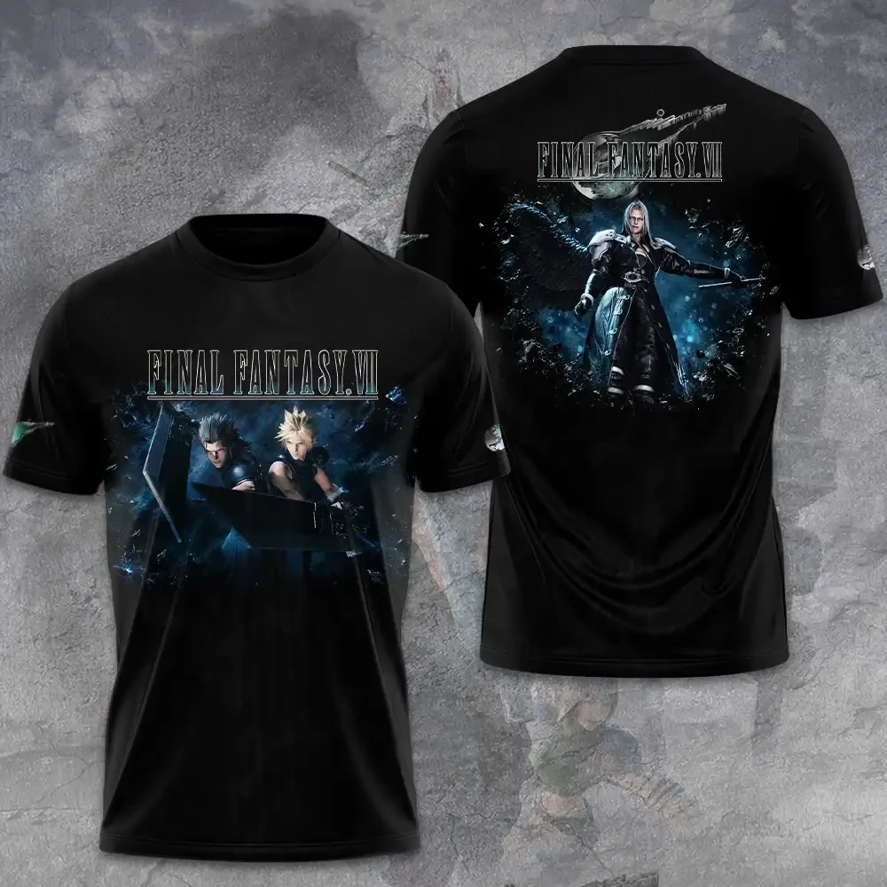 Final Fantasy VII 30th Anniversary Merch Cloud Strife And Sephiroth T-Shirt Gift For Gamers Final Fantasy VII 30th Anniversary Merch Cloud Strife And Sephiroth T-Shirt Gift For Gamers