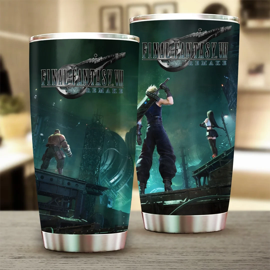 Final Fantasy VII Remake Tumbler Final Fantasy VII Merch Gift Ideas For Game Lovers