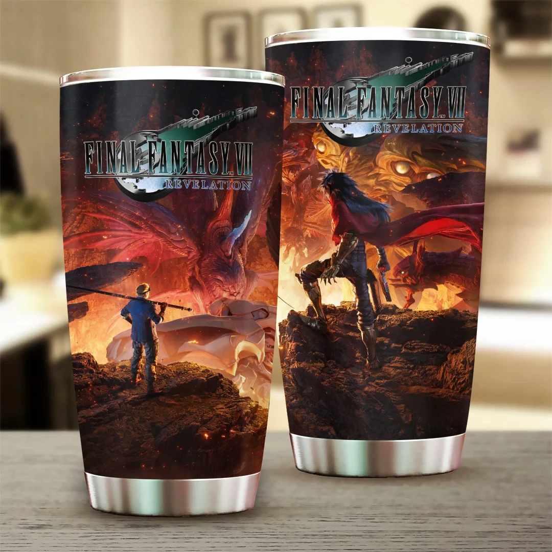 Final Fantasy VII Revelation Tumbler Final Fantasy VII Merch Best Gifts For Gamers Final Fantasy VII Revelation Tumbler Final Fantasy VII Merch Best Gifts For Gamers