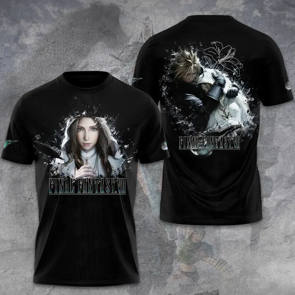Final Fantasy VII X Aerith Gainsborough 30th Anniversary T-Shirt Final Fantasy VII Merch Gifts