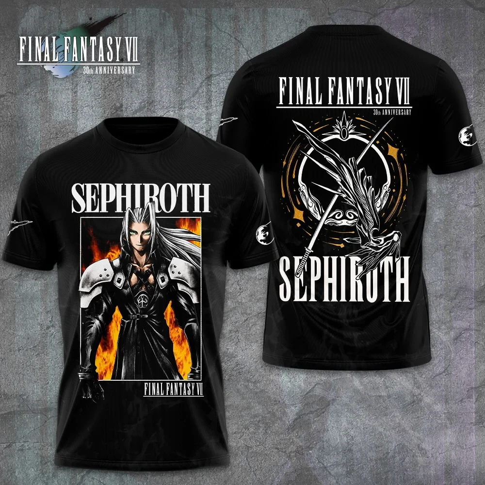 Final Fantasy VII X Sephiroth 30th Anniversary T-Shirt Final Fantasy VII Merch Brothers Gifts