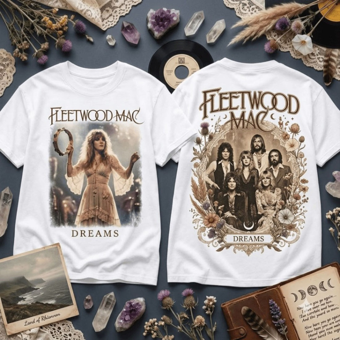 Fleetwood Mac Dreams Vintage T-Shirt 2026 Fleetwood Mac Merch Presents Music Lovers