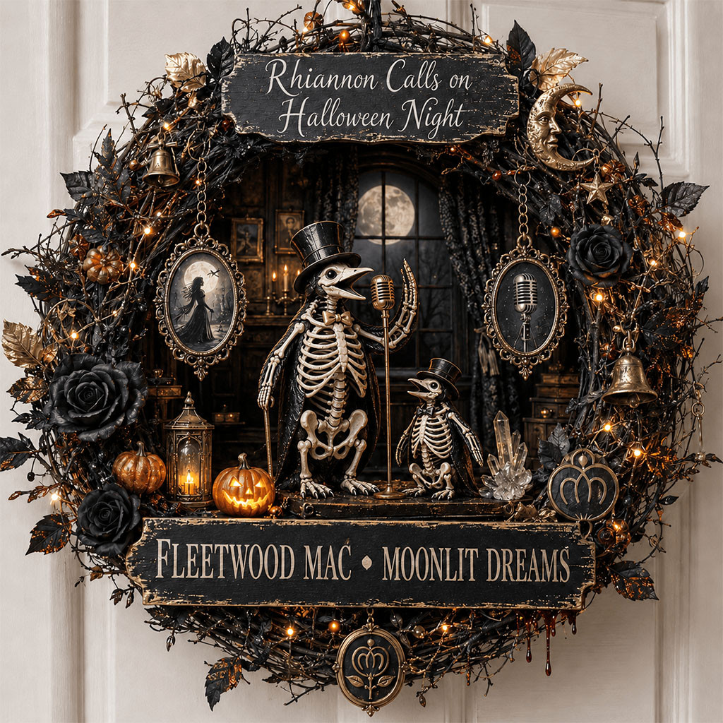 Fleetwood Mac Moonlit Dreams Sign Door Rhiannon Calls On Halloween Night Wreath House Decor Fleetwood Mac Moonlit Dreams Sign Door Rhiannon Calls On Halloween Night Wreath House Decor