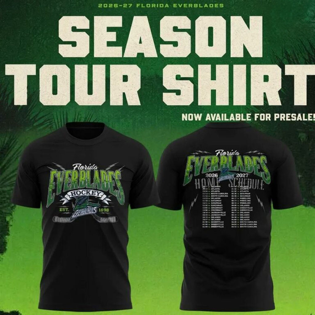 Florida Everblades Merch 2026 27 Season Tour Home Schedule Black T-Shirt Gift For Hockey Fans Florida Everblades Merch 2026 27 Season Tour Home Schedule Black T-Shirt Gift For Hockey Fans