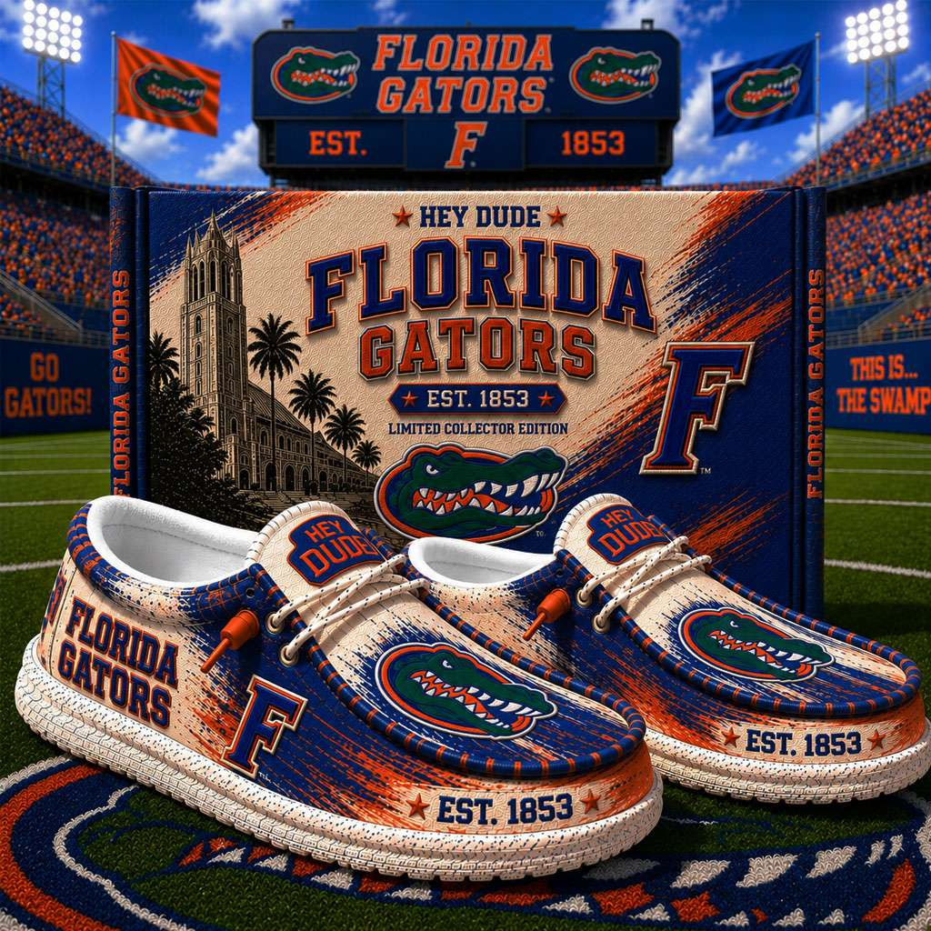Florida Gators Merch Est 1853 Florida Gators Slip-On Loafers Best Gifts For Football Fans