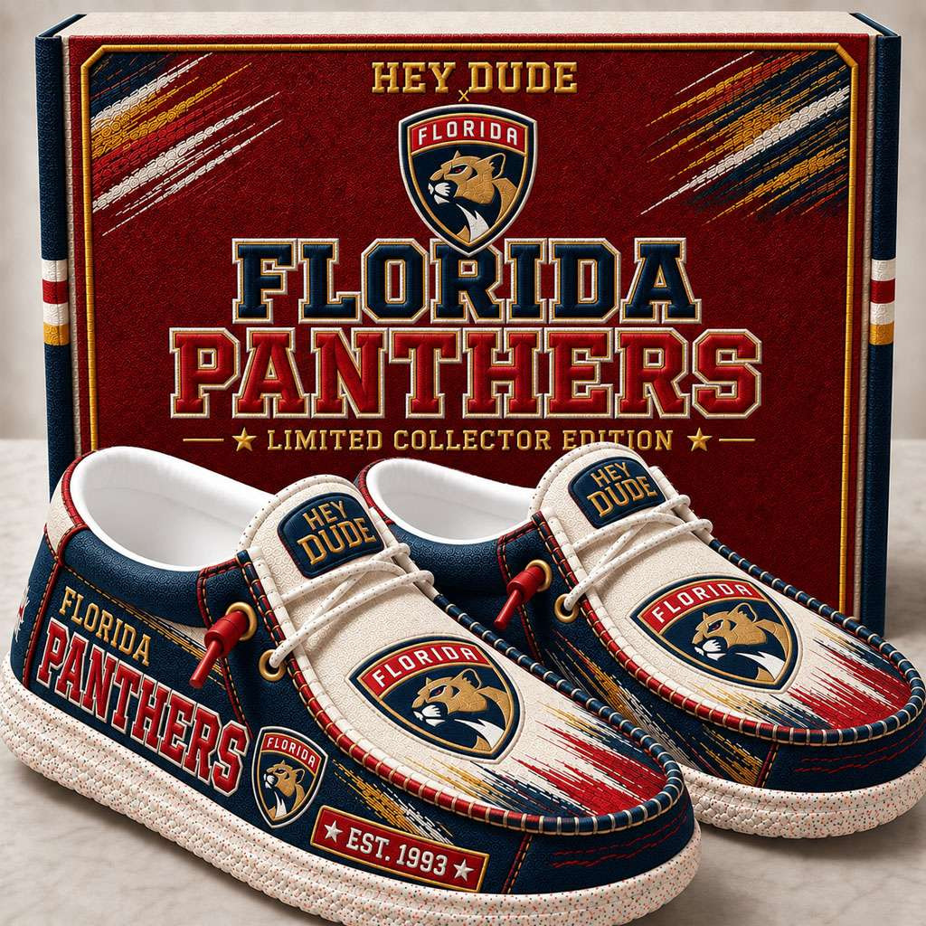 Florida Panthers Merch Est 1993 Florida Panthers Slip-On Loafers Best Gifts For Hockey Fans