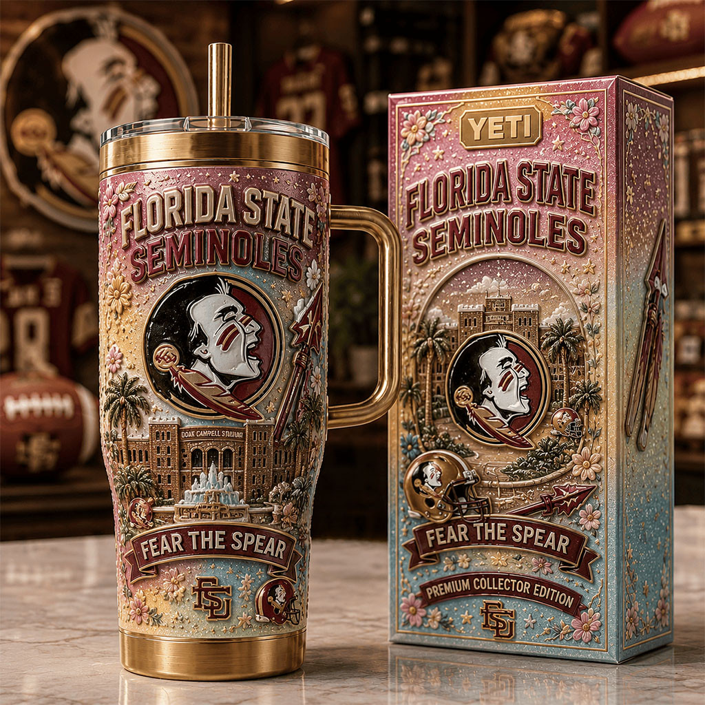Florida State Seminoles Fear The Spear Tumbler Seminoles Merch 2026 Gift For Football Lovers