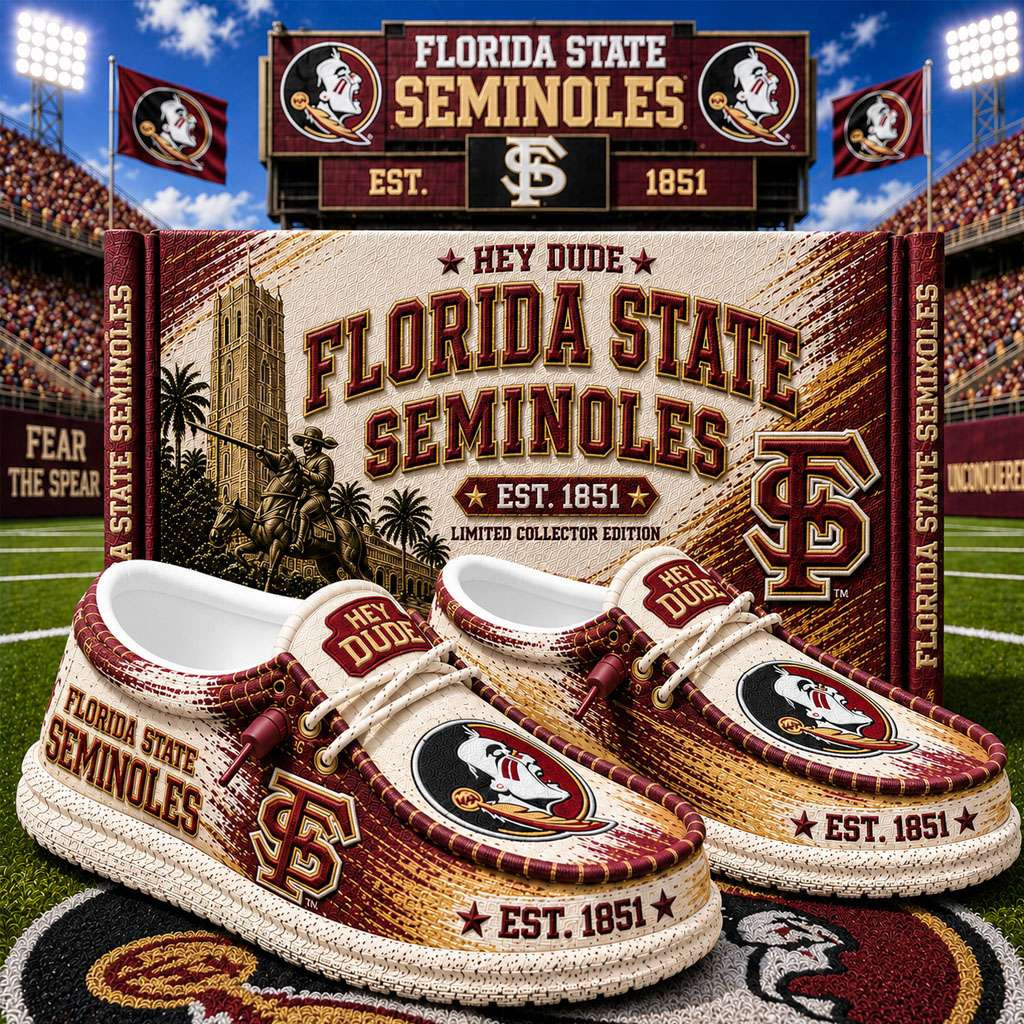 Florida State Seminoles Merch Est 1851 Florida State Seminoles Slip-On Loafers Gifts For Fans