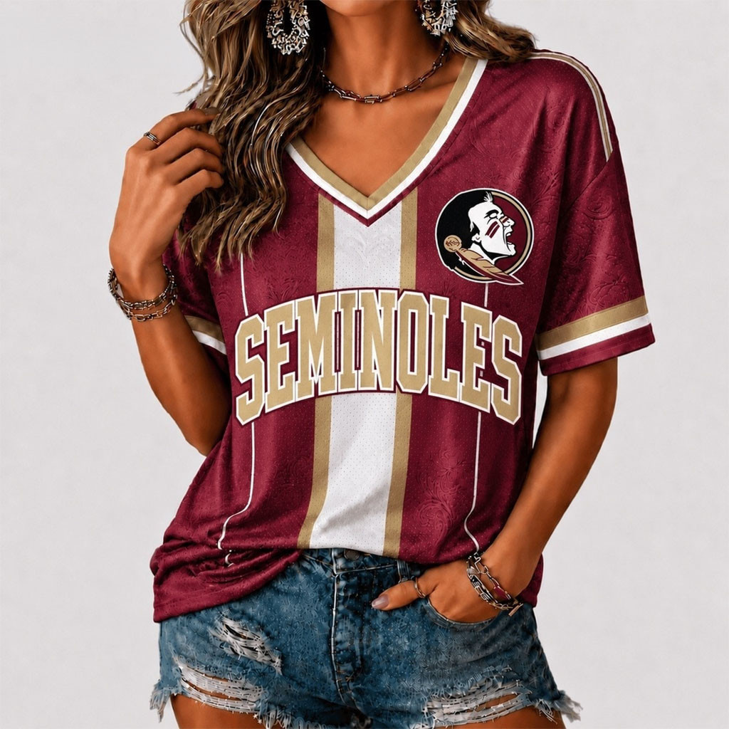 Florida State Seminoles Rivalry Game Spirit V-Neck T-Shirt Seminoles Merch Gifts For Fans Florida State Seminoles Rivalry Game Spirit V-Neck T-Shirt Seminoles Merch Gifts For Fans