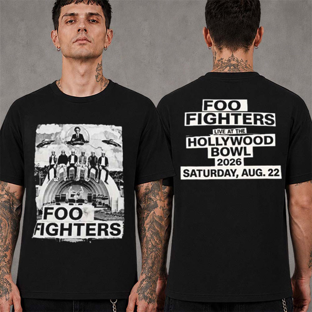 Foo Fighters Hollywood Bowl 2026 Specific City T-Shirt Foo Fighters Merch Fans Gifts