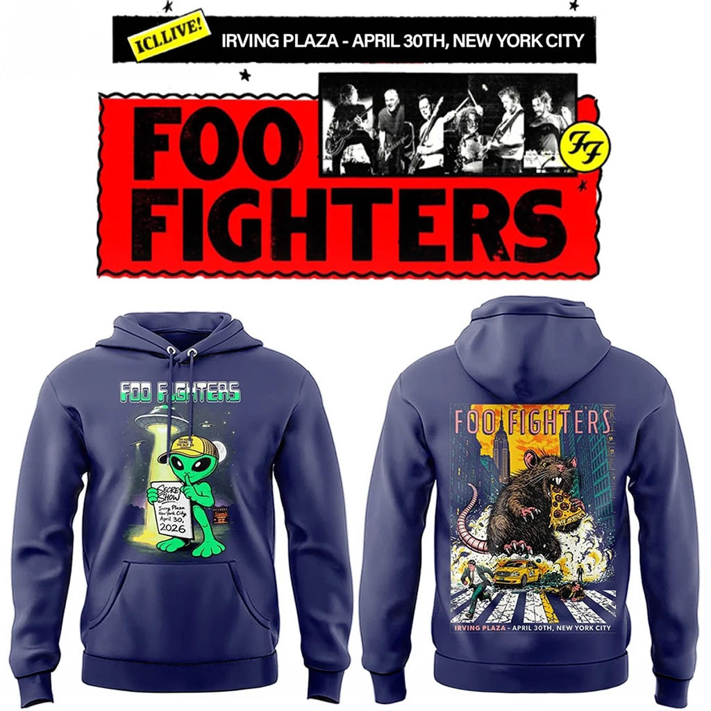 Foo Fighters Merch 2026 FF Secret Show At Irving Plaza NYC Hoodie Present For Rock Band Fans Foo Fighters Merch 2026 FF Secret Show At Irving Plaza NYC Hoodie Present For Rock Band Fans