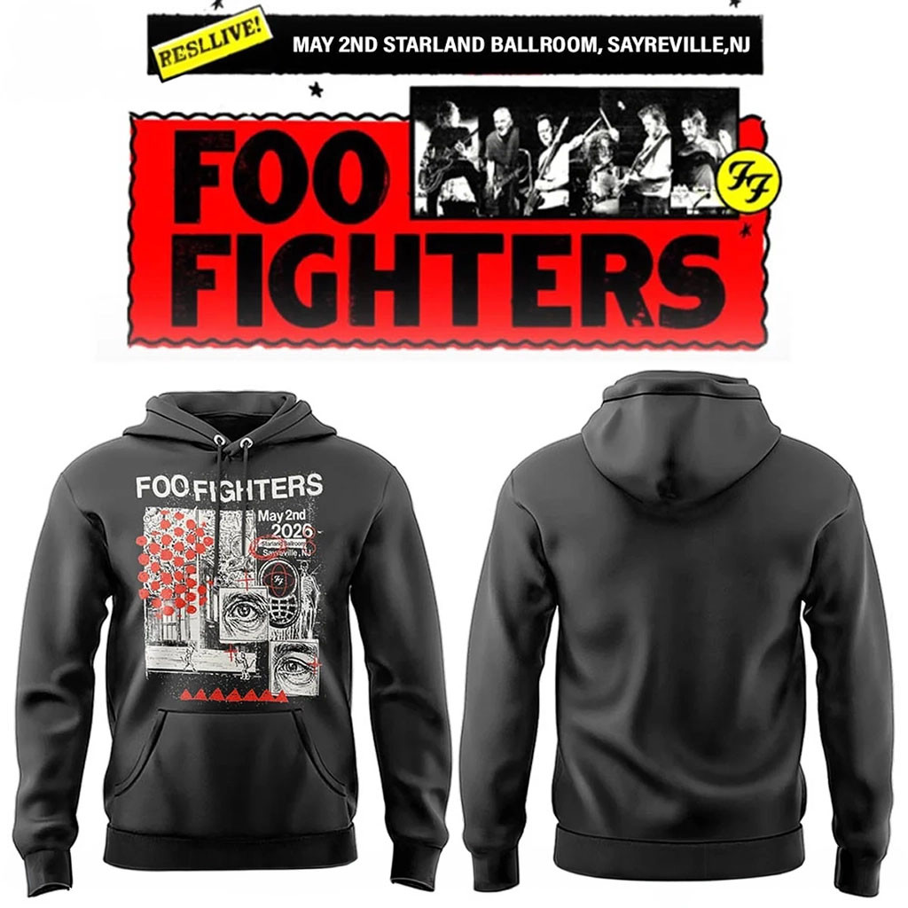 Foo Fighters Merch 2026 FF Secret Show At Starland Ballroom Hoodie Presents For Rock Lovers