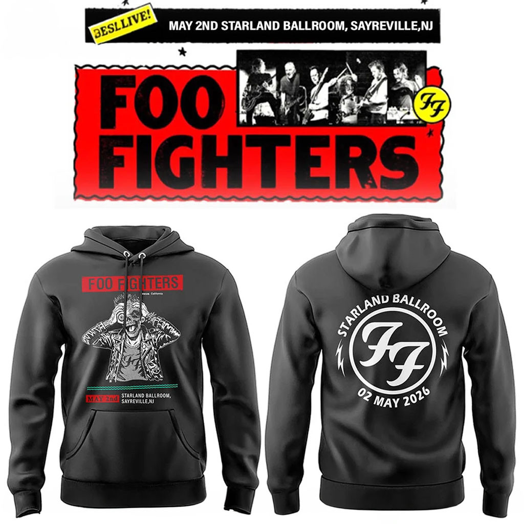 Foo Fighters Merch 2026 FF Secret Show At Starland Ballroom Sayreville City Hoodie Gift For Fan