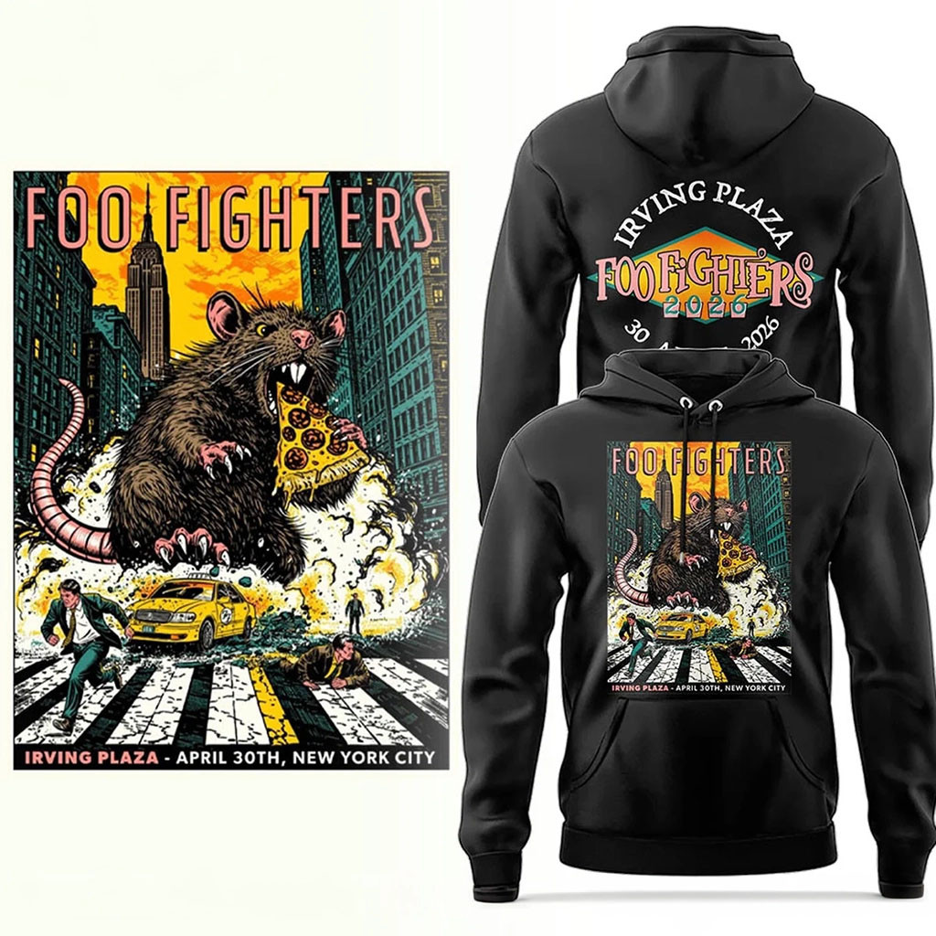 Foo Fighters Merch FF Secret Show At Irving Plaza NYC Hoodie Present For Rock Band Fans