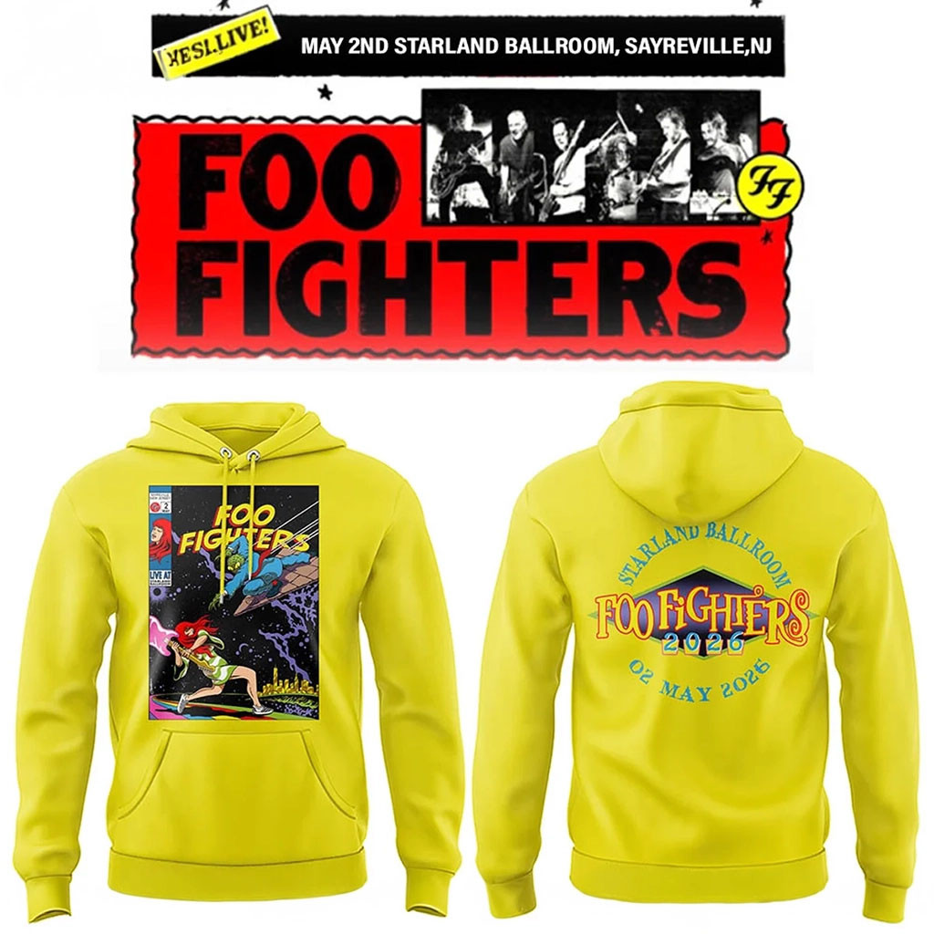 Foo Fighters Merch FF Secret Show At Starland Ballroom 02 May 2026 Hoodie Rock Band Fan Gear Foo Fighters Merch FF Secret Show At Starland Ballroom 02 May 2026 Hoodie Rock Band Fan Gear
