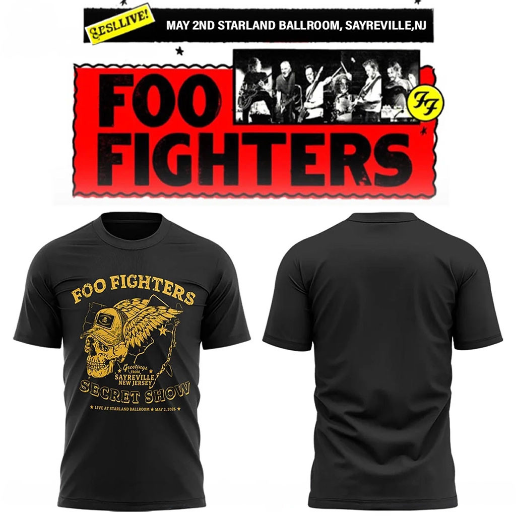 Foo Fighters Merch FF Secret Show At Starland Ballroom May 2Nd Sayreville City T-Shirt Fan Gift