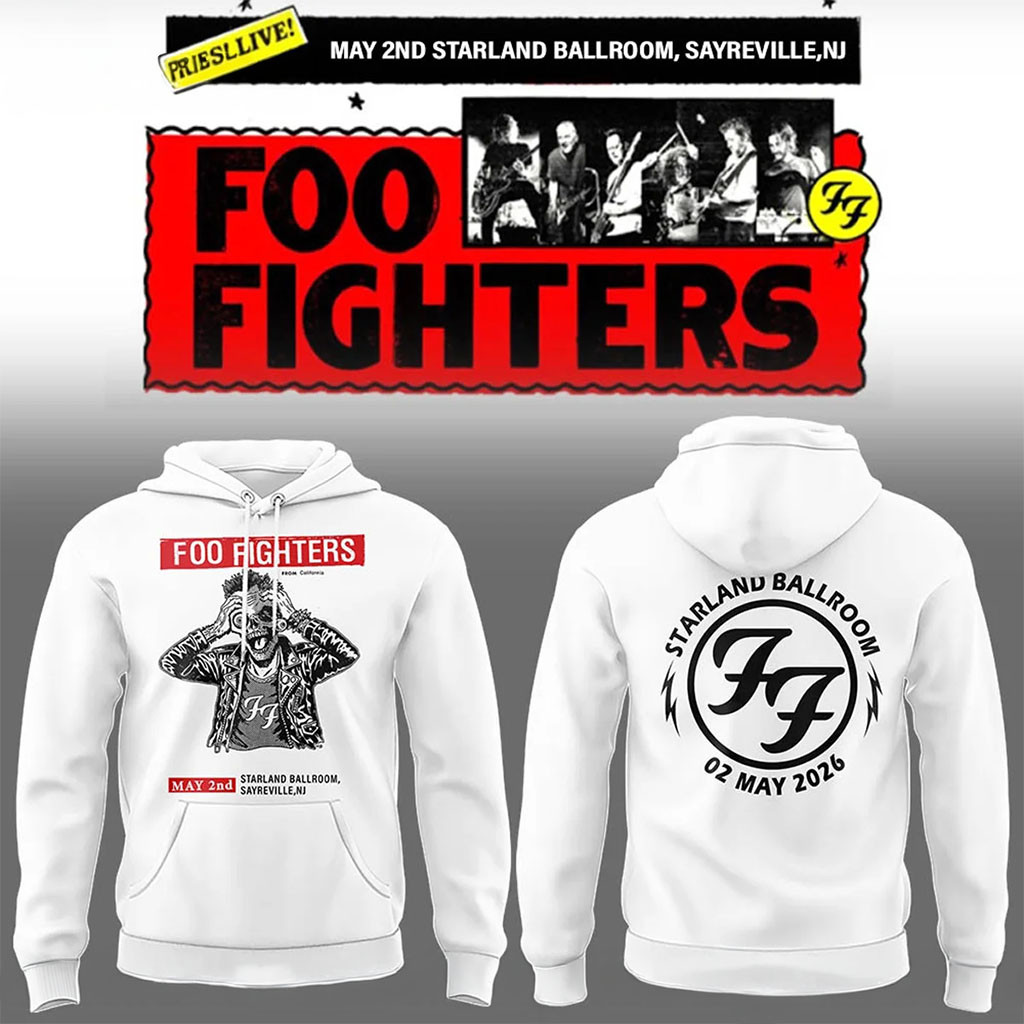 Foo Fighters Merch FF Secret Show At Starland Ballroom NJ Hoodie Cool Gifts For Rock Lovers