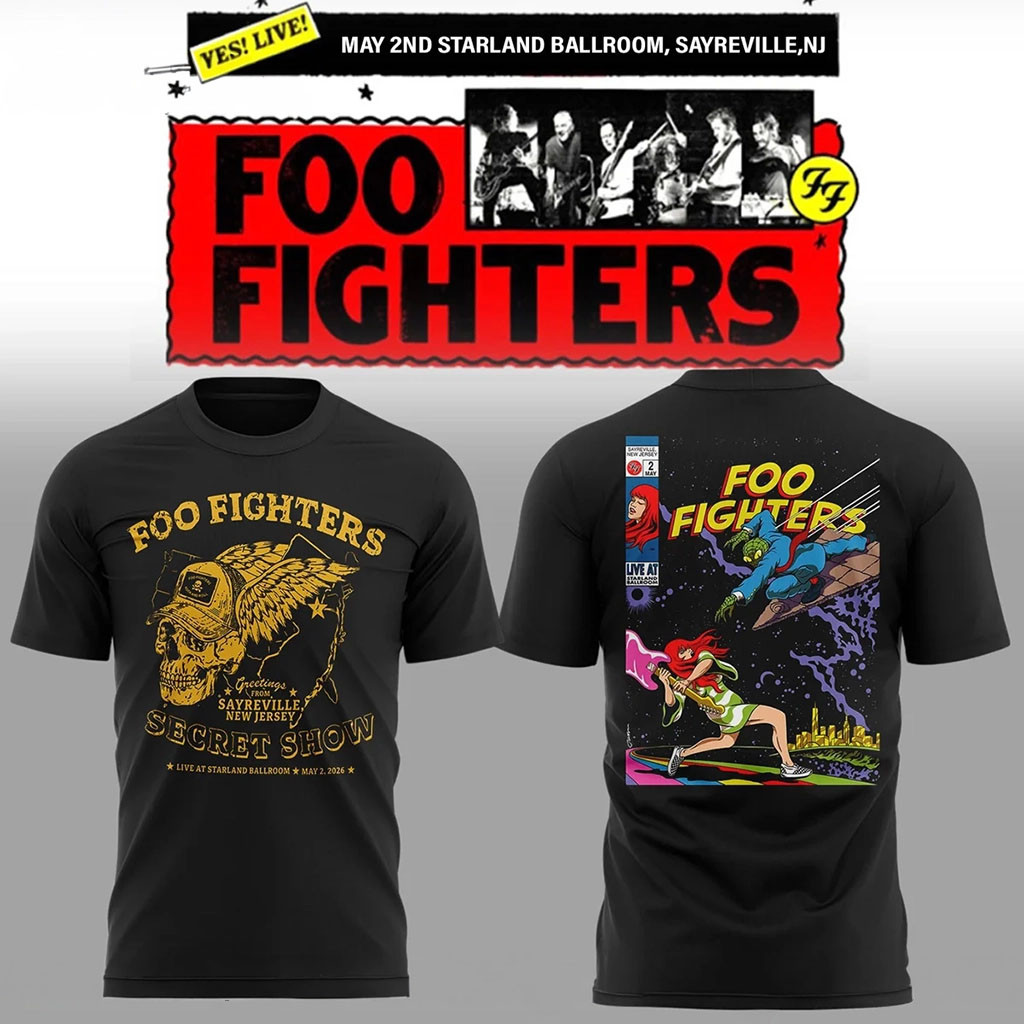 Foo Fighters Merch FF Secret Show At Starland Ballroom Sayreville NJ T-Shirt Music Fan Shirt Foo Fighters Merch FF Secret Show At Starland Ballroom Sayreville NJ T-Shirt Music Fan Shirt