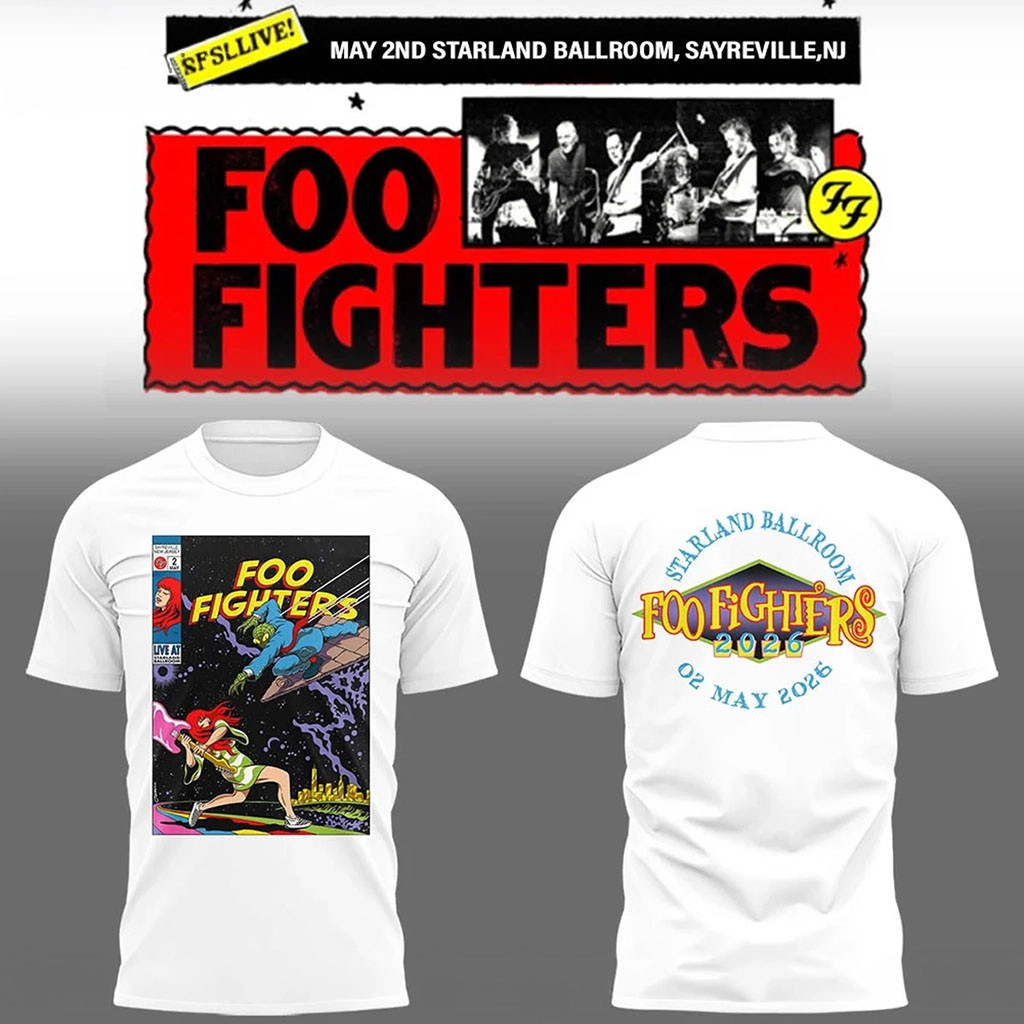 Foo Fighters Secret Show At Starland Ballroom 02 May 2026 T-Shirt White Gift For FF Fans Foo Fighters Secret Show At Starland Ballroom 02 May 2026 T-Shirt White Gift For FF Fans