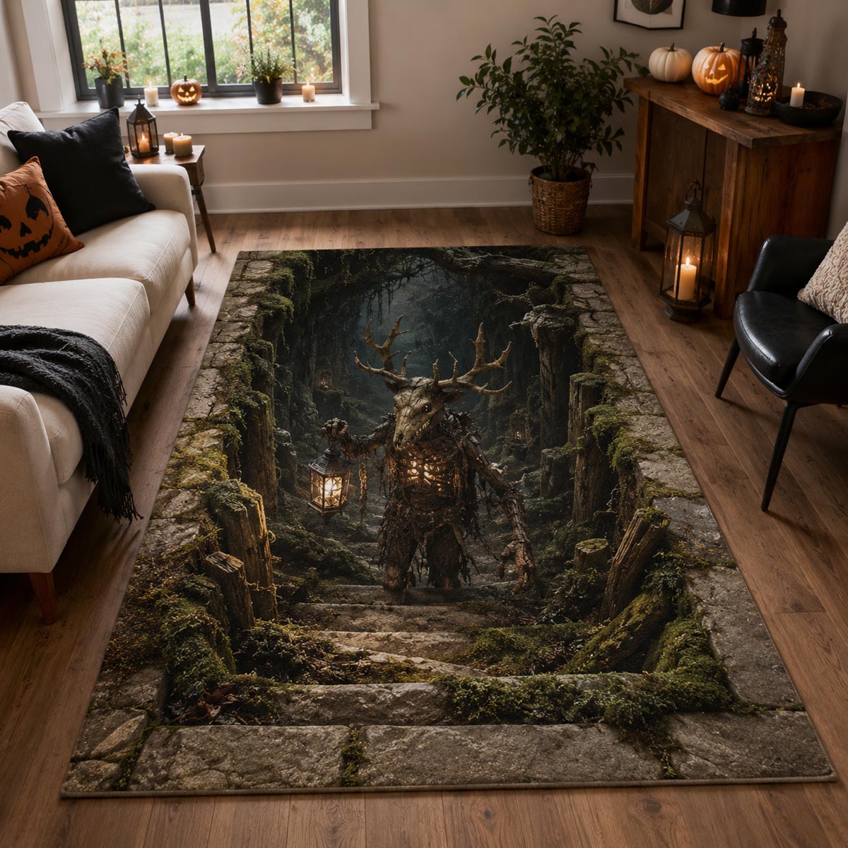 Forest Sentinel Area Rug Decorate Room Halloween Cute Halloween Presents Forest Sentinel Area Rug Decorate Room Halloween Cute Halloween Presents