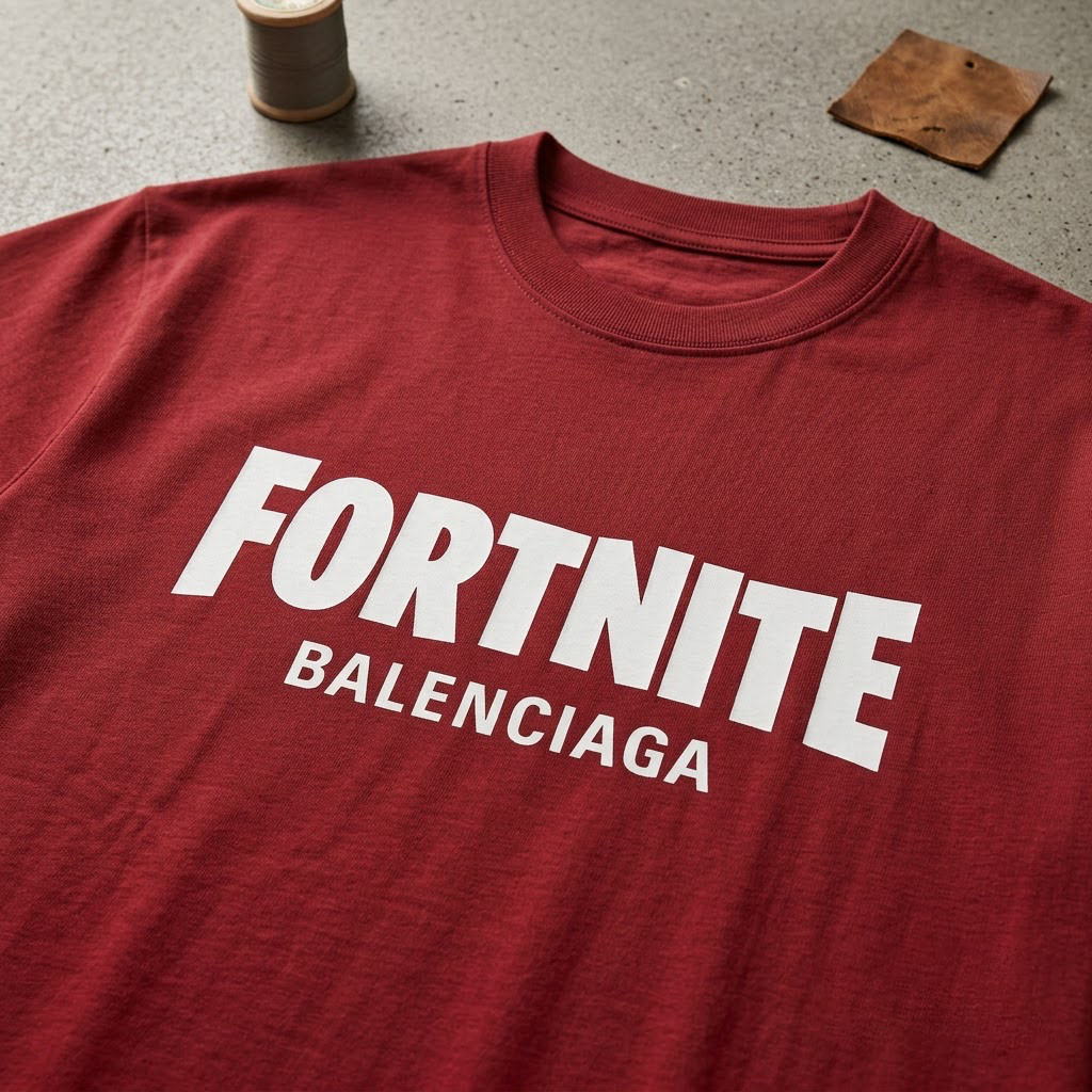 Fortnite Balenciaga Reprinted T-Shirt Fortnite Merch Birthday Gift Ideas For Husband