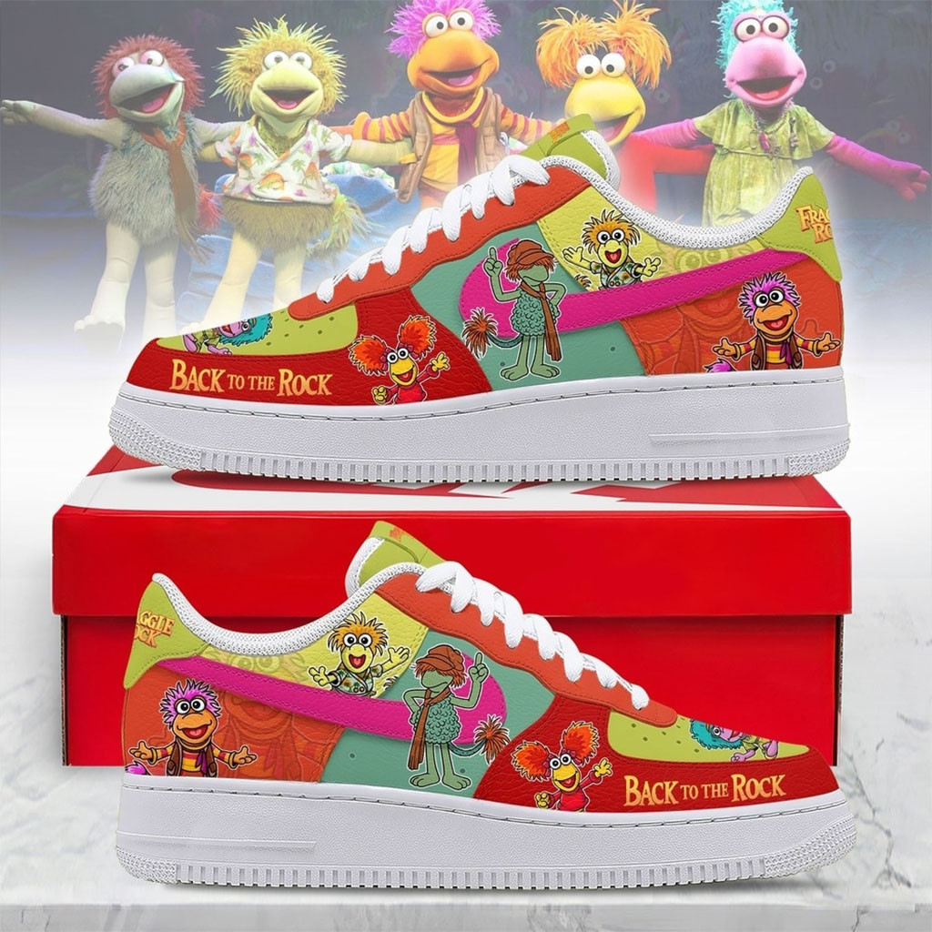 Fraggle Rock Back To The Rock Shoes Colorful Cartoon Graphic Low Top Sneakers Fraggle Rock Merch