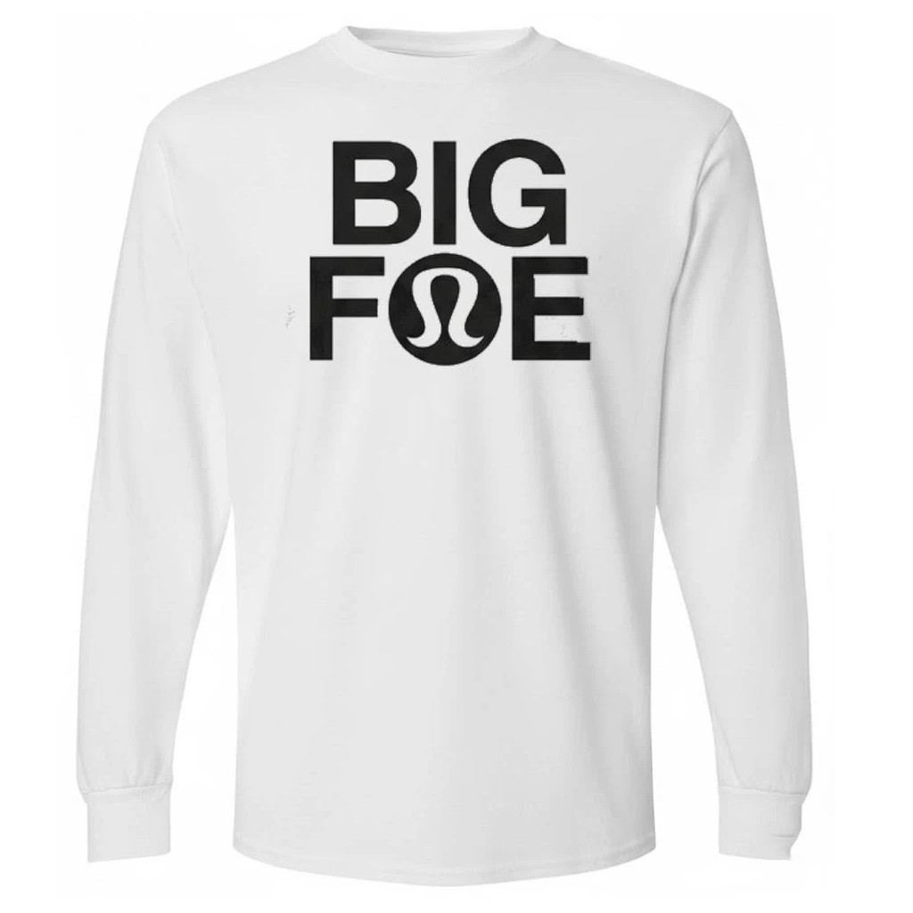 Frances Tiafoe Merch 2026 Big Foe Long Sleeve Shirt White Frances Tiafoe Shirts Tennis Fan Gear