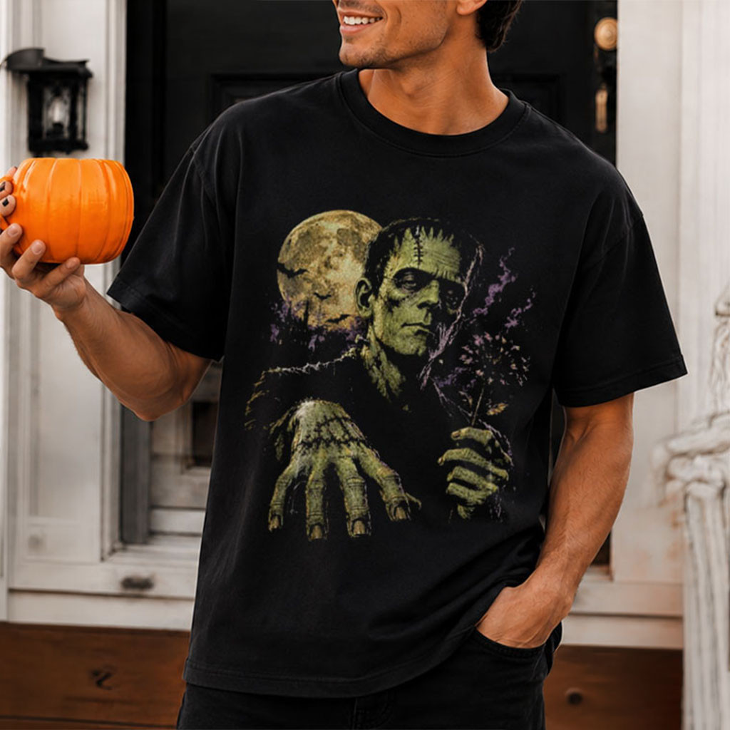 Frankenstein Horror Classic Monster Vintage Halloween T-Shirt Frankenstein Merch Gifts