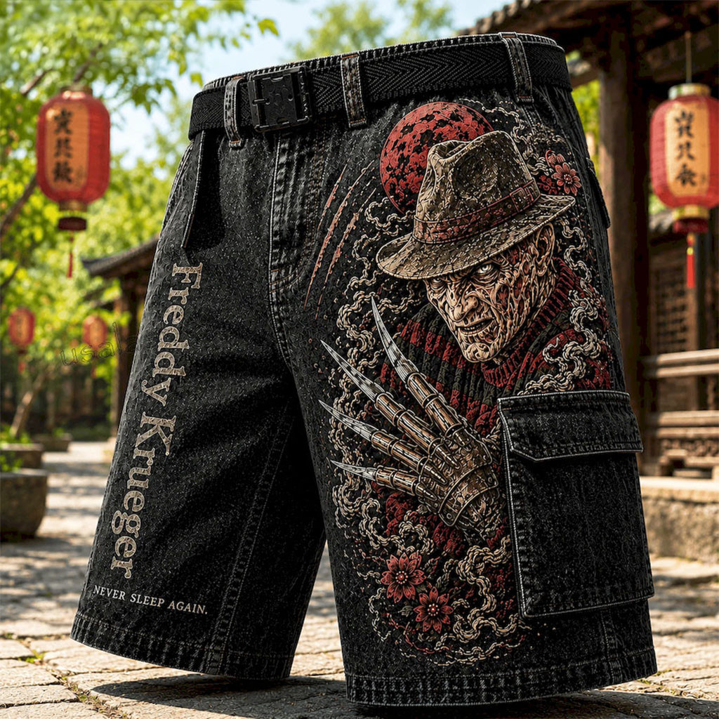 Freddy Krueger Never Sleep Again Shorts Freddy Krueger Merch Gift For Horror Movie Lovers