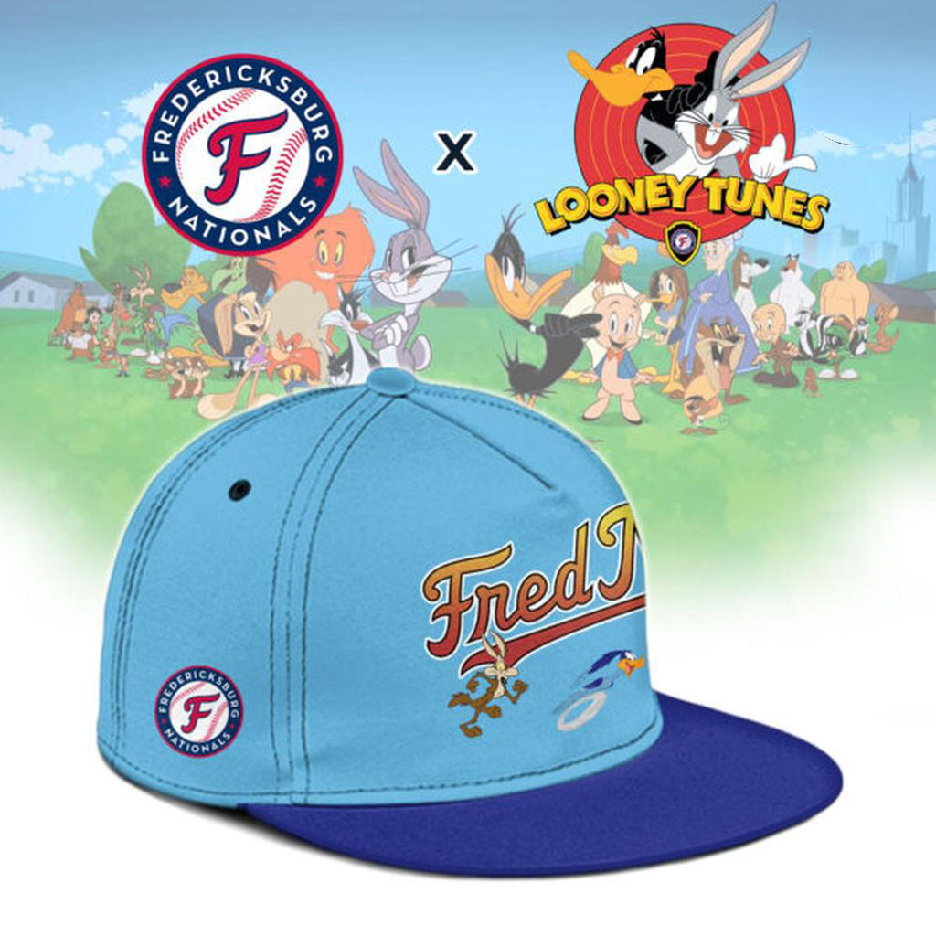 Fredericksburg Nationals X Looney Tunes Snapback Hat Nationals Merch Baseball Enthusiast Gifts