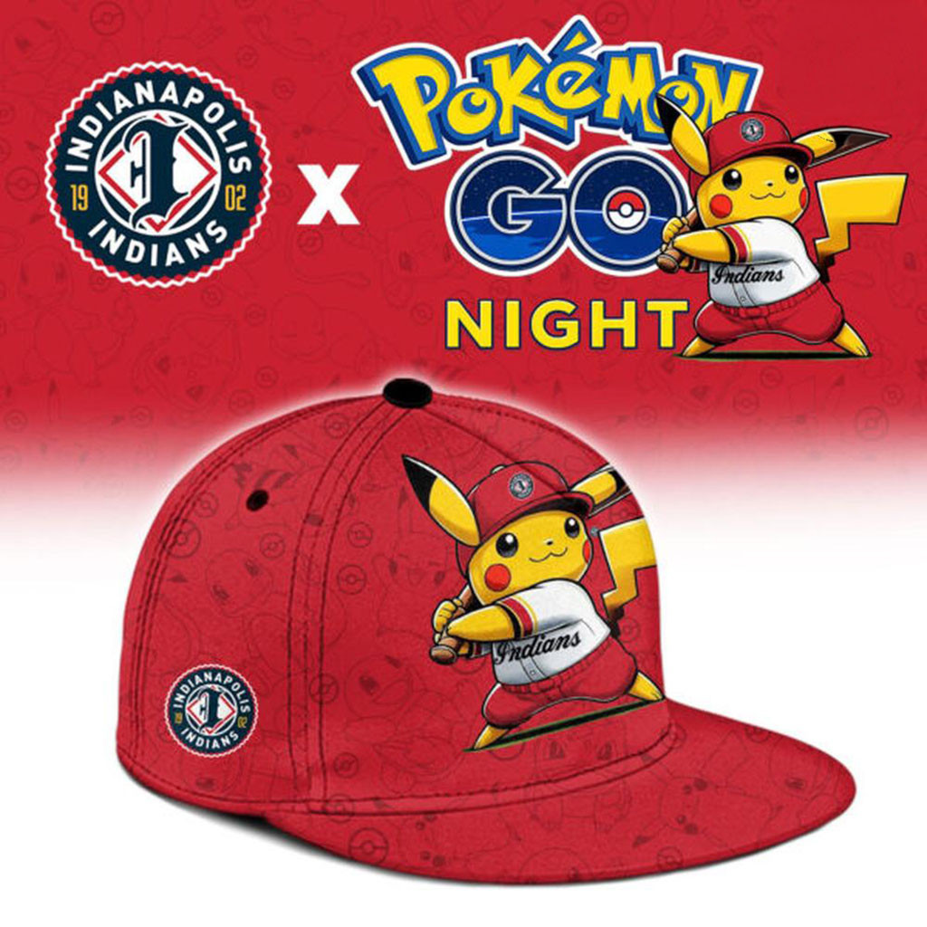 Fredericksburg Nationals X Pokemon GO Night Snapback Hat Nationals Merch Baseball Fan Gifts