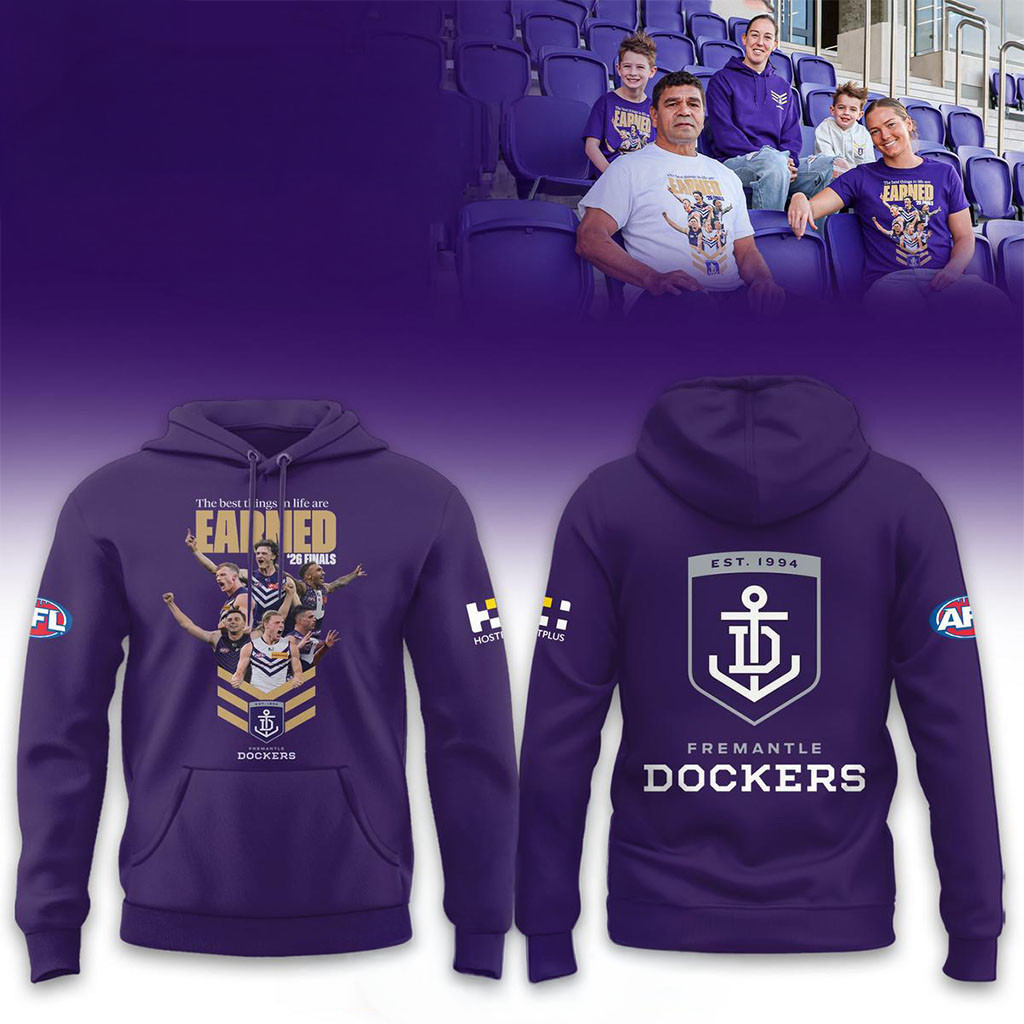 Fremantle Dockers 2026 AFL Finals Range Hoodie Fremantle Dockers Merch Gift For Fans