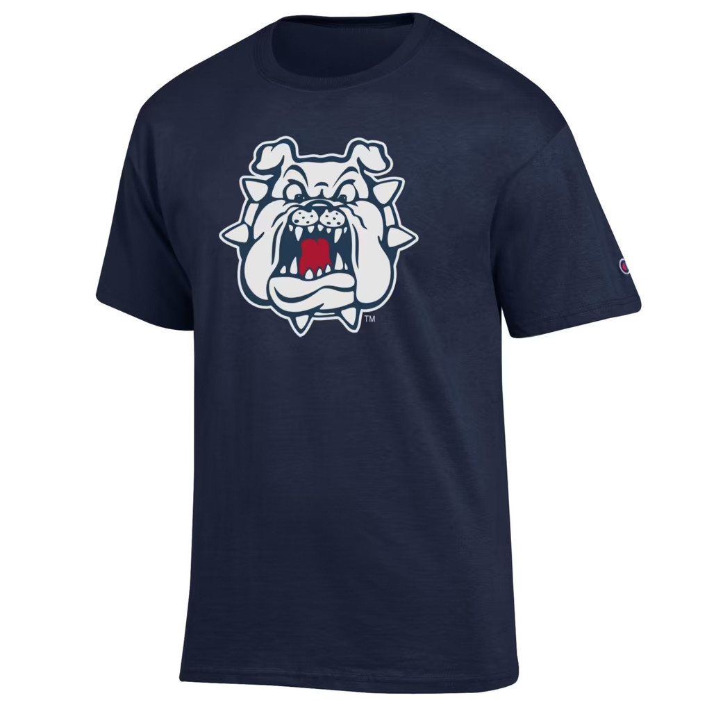 Fresno State Bulldogs Merch 2026 Champion Navy Fresno State Bulldogs T-Shirt Fan Apparel