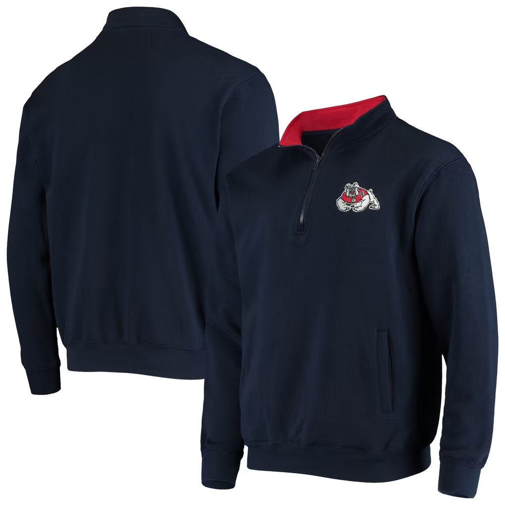 Fresno State Bulldogs Merch 2026 Colosseum Navy Fresno State Bulldogs Logo Quarter-Zip Jacket Fresno State Bulldogs Merch 2026 Colosseum Navy Fresno State Bulldogs Logo Quarter-Zip Jacket
