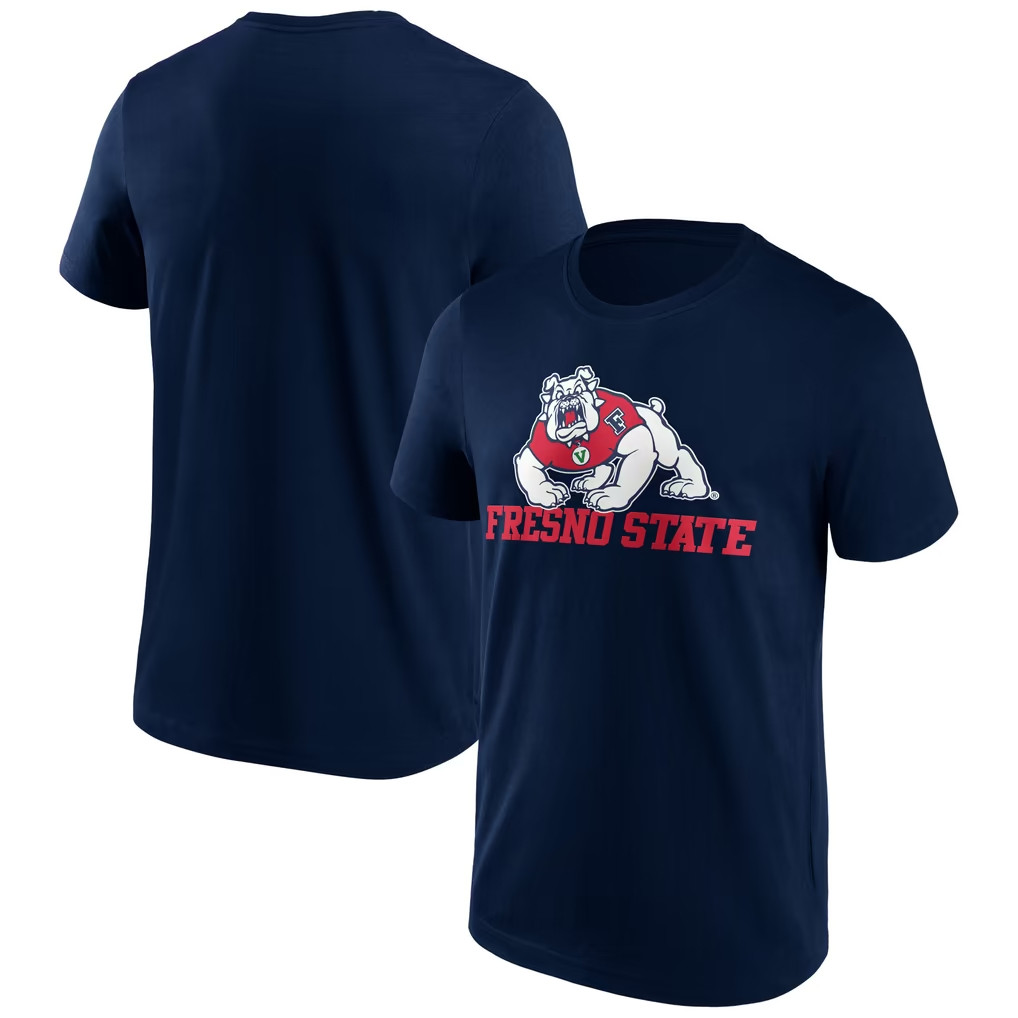 Fresno State Bulldogs Merch 2026 Navy Fresno State Bulldogs Campus Team T-Shirt Gift For Fans