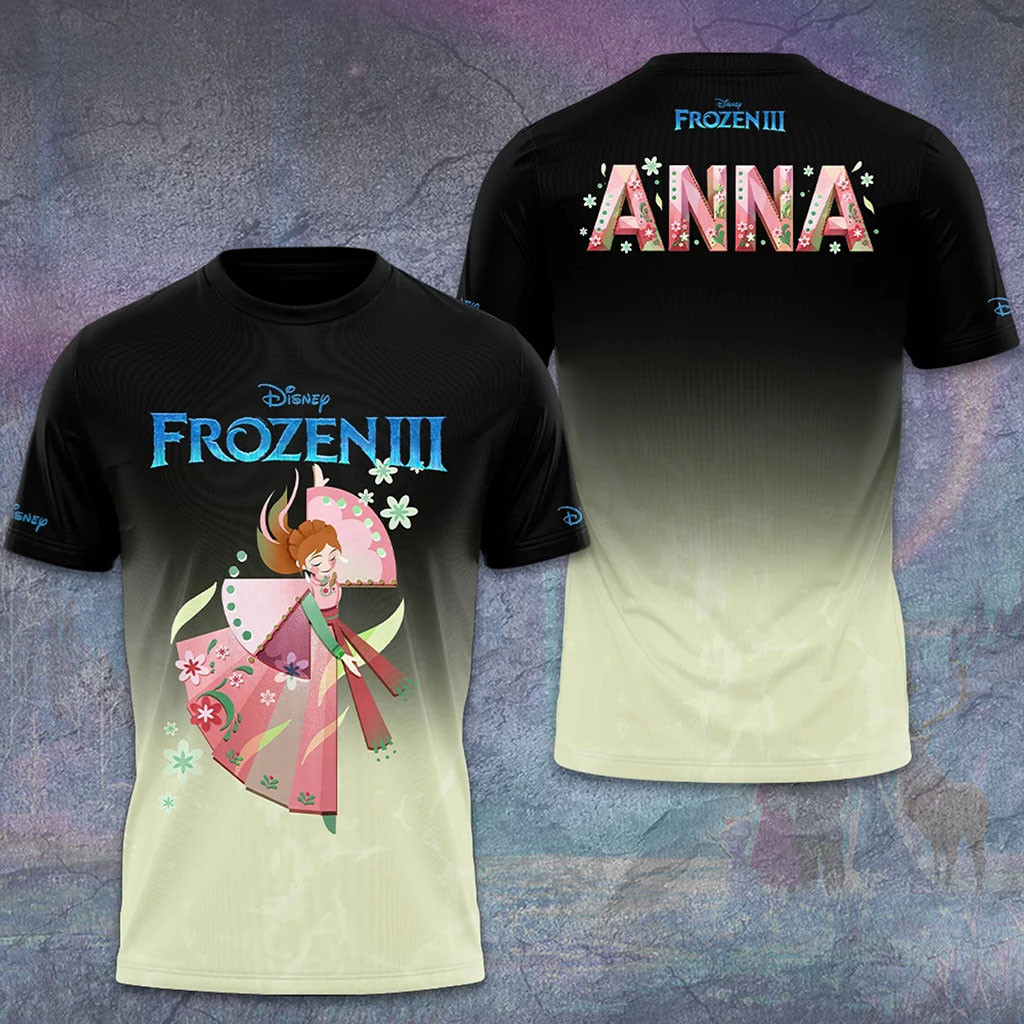 Frozen III Anna T-Shirt Disney Frozen 3 Princess Anna Movie Merch Gifts For Frozen Fans
