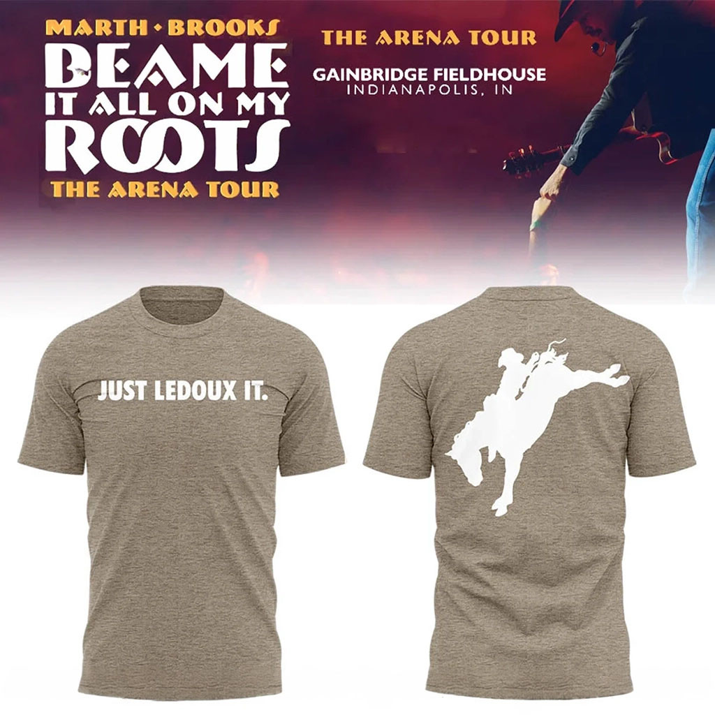 Garth Brooks Blame It All On My Roots The Arena Tour T-Shirt Just Ledoux It Garth Brooks Merch