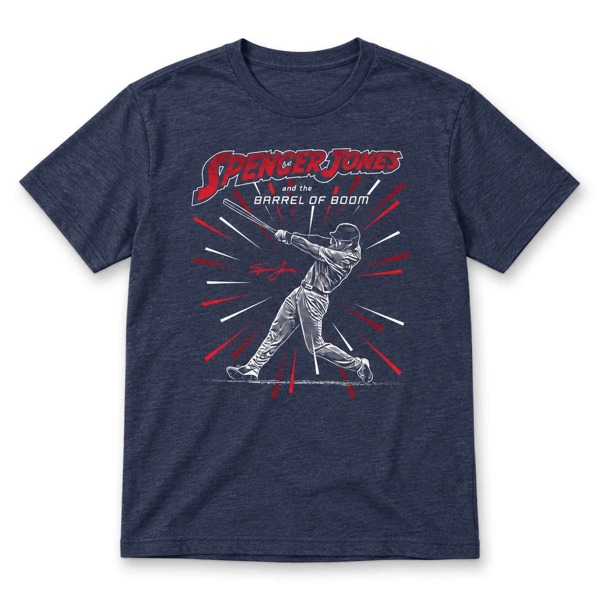 George Lombard Jr Spencer Jones And The Barrel Of Boom Shirt New York Yankees Merch Fan Gifts George Lombard Jr Spencer Jones And The Barrel Of Boom Shirt New York Yankees Merch Fan Gifts