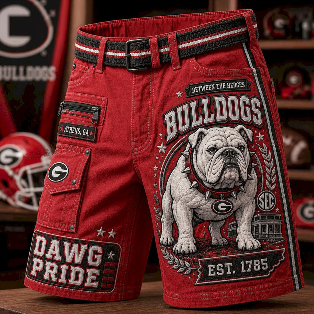 Georgia Bulldogs Dawg Pride Between The Hedges Shorts Georgia Bulldogs Merch Gift For Him Georgia Bulldogs Dawg Pride Between The Hedges Shorts Georgia Bulldogs Merch Gift For Him