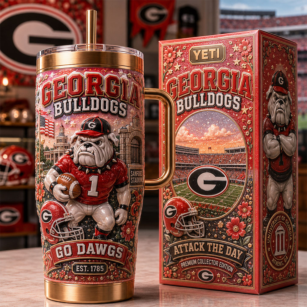 Georgia Bulldogs Est 1785 Go Dawgs Tumbler Georgia Bulldogs Merch Gift For Football Fans