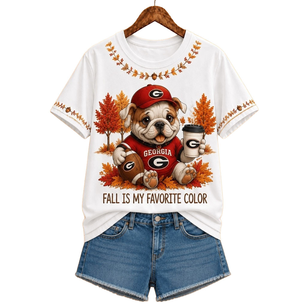 Georgia Bulldogs Fall Is My Favorite Color T-Shirt Georgia Bulldogs Merch Good Football Gifts Georgia Bulldogs Fall Is My Favorite Color T-Shirt Georgia Bulldogs Merch Good Football Gifts