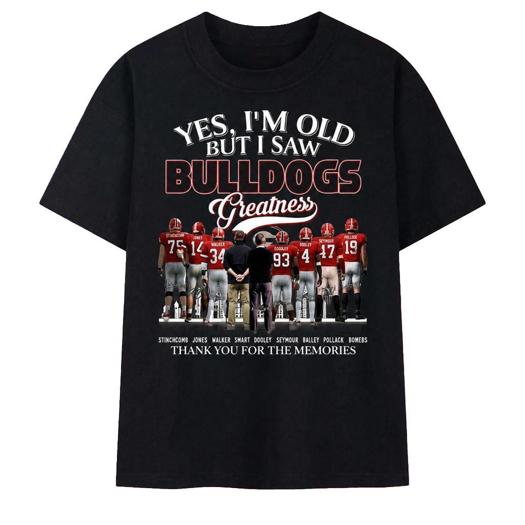 Georgia Bulldogs Football Legends Thank You For The Memories T-Shirt Georgia Bulldogs Merch