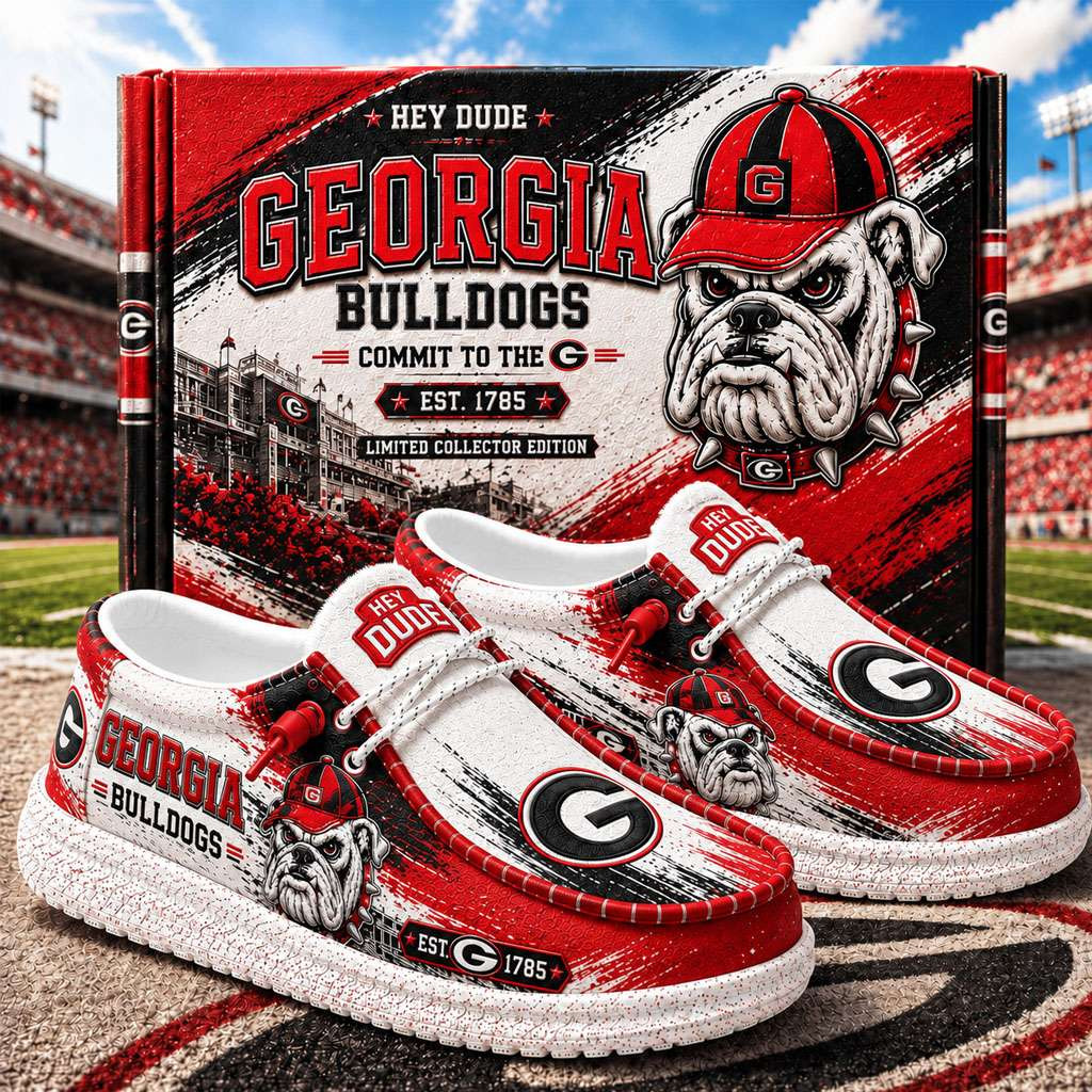 Georgia Bulldogs Merch Est 1785 Georgia Bulldogs Slip-On Loafers Presents For Football Fans