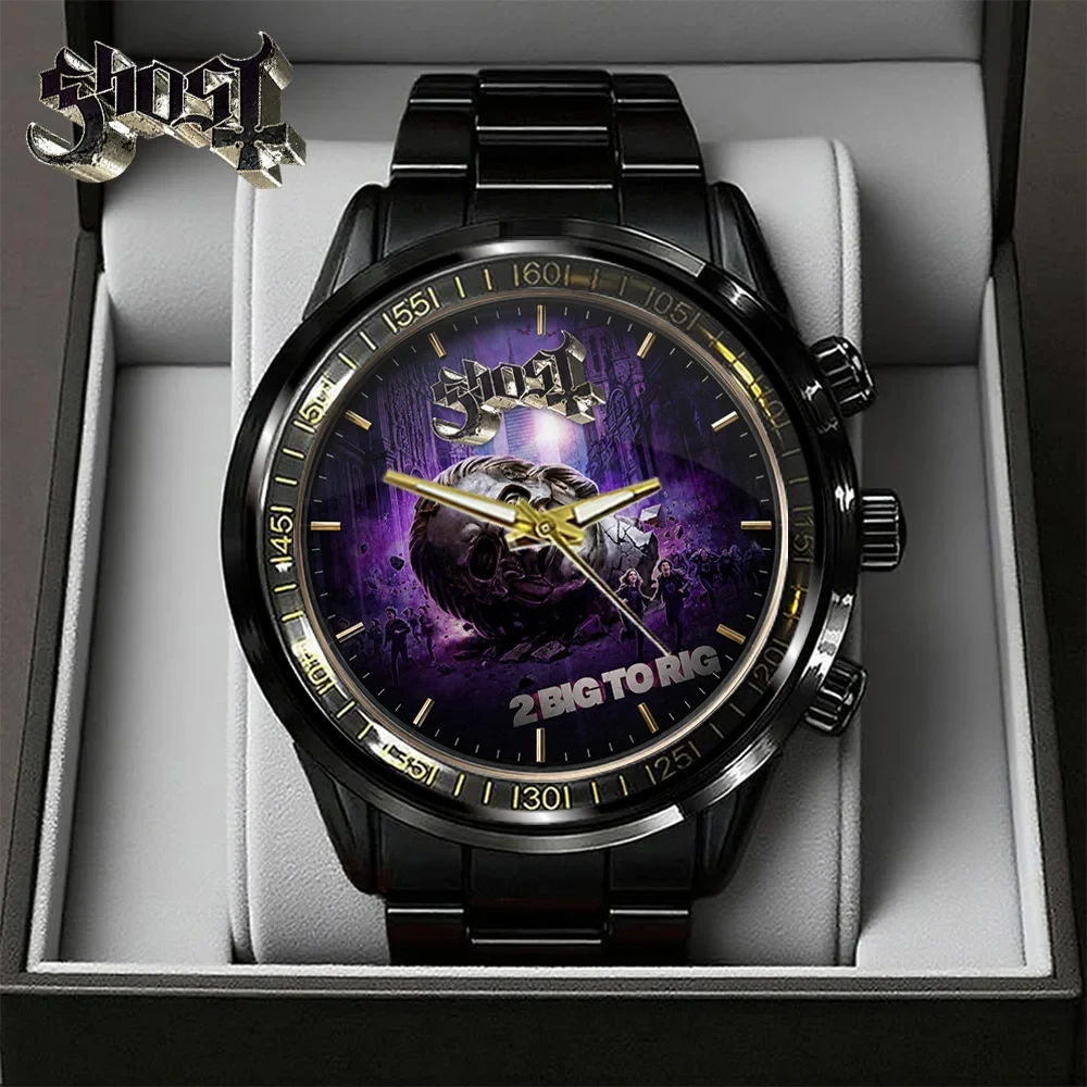 Ghost Band 2 Big To Rig Black Stainless Steel Watch Ghost Merch Music Related Gifts For Men