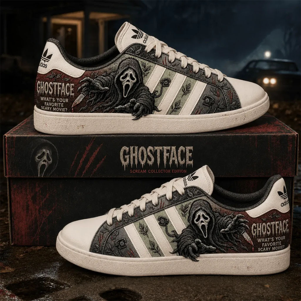 Ghostface Scream What's Your Favorite Scary Movie Sneakers Ghostface Merch Horror Lover Gifts Ghostface Scream What's Your Favorite Scary Movie Sneakers Ghostface Merch Horror Lover Gifts