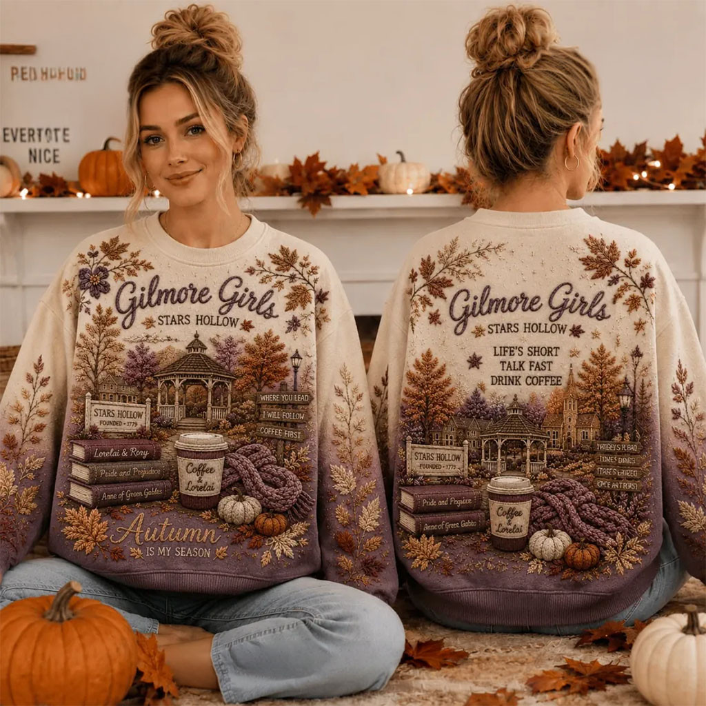 Gilmore Girls Stars Hollow Autumn Sweatshirt Gilmore Girls Merch Gifts For Fans