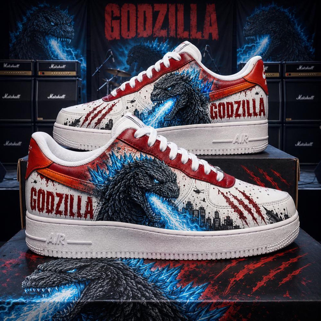 Godzilla Kings Of Monster 1954 Sneakers Godzilla Merch Movie Fans Gifts